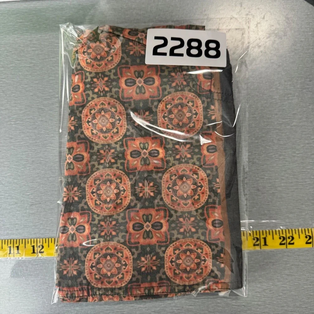 RVCA Men's Board Shorts Size 28 Gray Orange‎ Pattern Swim Trunks